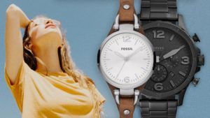 Stílusos vintage Fossil karóra